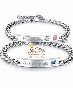 دستبند ست زنانه مردانه King و Queen