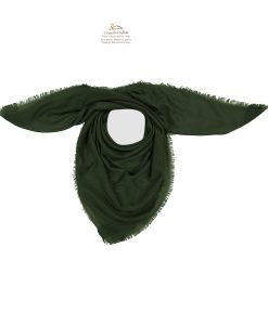 روسری نخی سبز ساده