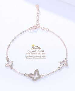 دستبند نقره زنانه پروانه