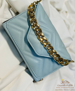 کیف کلاچ زنانه کاترین رنگ آبی مدل BAG106BE