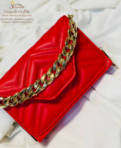 کیف کلاچ زنانه کاترین رنگ قرمز مدل BAG106RD